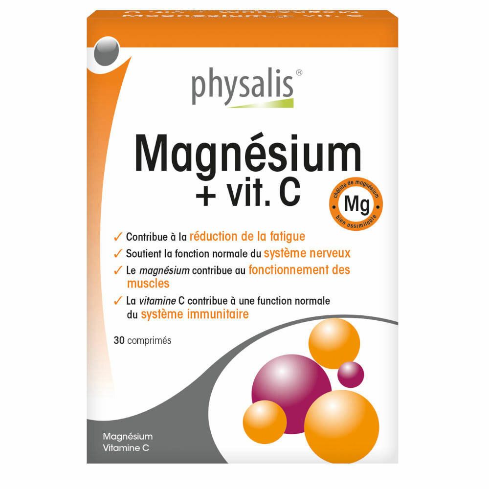 Magnésium + vit C physalis muscle immunté énergie