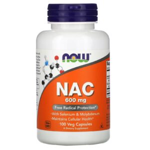 NOW Foods NAC 600 mg - 100 capsules végétariennes
