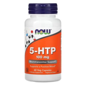 NOW Foods 5-HTP Griffonia simplicifolia - 100 mg - 60 capsules végétariennes