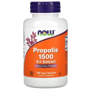 NOW Foods Propolis 1500 - 100 capsules végétariennes