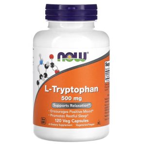 NOW Foods L-tryptophane 500 mg - 120 gélules végétales