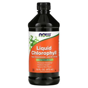 NOW Foods Chlorophylle liquide Menthe naturelle - 16 fl oz (473 ml)