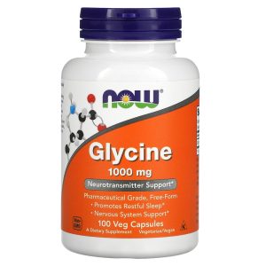 NOW Foods Glycine 1000 mg - 100 capsules végétales