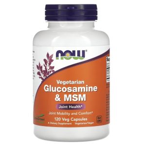 NOW Foods Glucosamine et MSM Végétarienne -120 capsules végétariennes