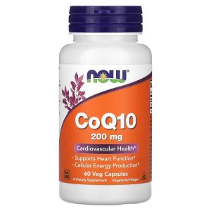 NOW Foods CoQ10 200 mg - 60 capsules végétariennes