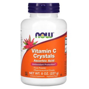 NOW Foods Cristaux vitamine C Acide ascorbique - 227 g