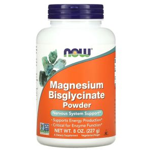 NOW Foods magnésium bisglycinate en poudre - 8 oz (227 g)