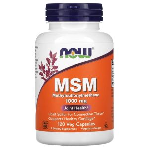 NOW Foods MSM méthylsulfonylméthane 1 000 mg - 120 gélules végétales