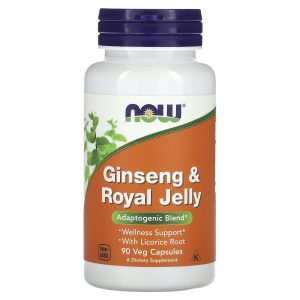 NOW Foods Ginseng et gelée royale - 90 capsules végétarienne