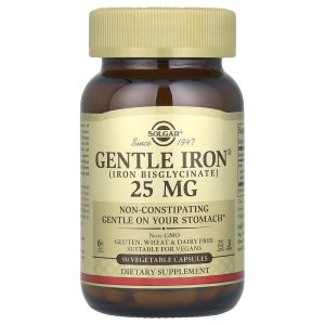 Solgar Gentle Iron Fer Bisglycinate 25 mg - 90 capsules végétales