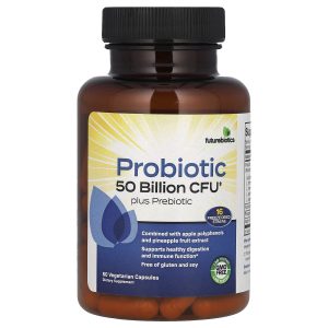 Futurebiotics Probiotiques et prébiotiques 50 milliards d'UFC - 60 capsules végétariennes