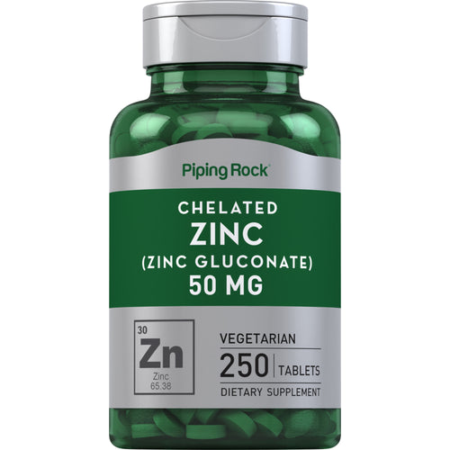 Piping Rock Zinc Chelated - Zinc Gluconate