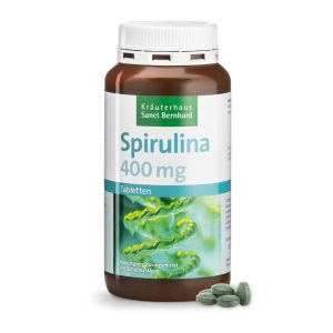 Sanct bernhard spirulina platensis 400 mg microalgue bleue-verte Vegan - 360 comprimés