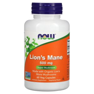 NOW Foods Lion's Mane 500 mg - 60 capsules végétariennes