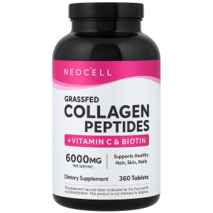 NeoCell Grassfed Collagen Peptides + Vitamin C & Biotin - 360 comprimés