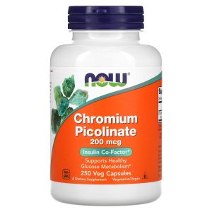 NOW Foods Chrome Picolinate 200 mcg - 250 capsules végétales