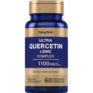 Piping Rock Ultra Quercetin plus Zinc Complex 1100 mg - 60 capsules Vegetarian