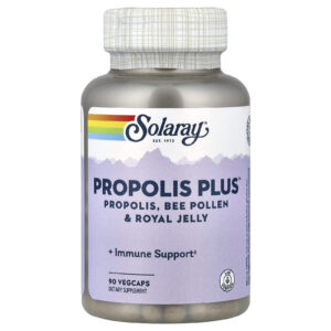 Solaray Propolis Plus pollen d'abeille et gelée royale - 90 gélules végétales